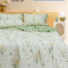 ST200050 - Bộ chăn ga gối cotton nhung STEFANI ST200050