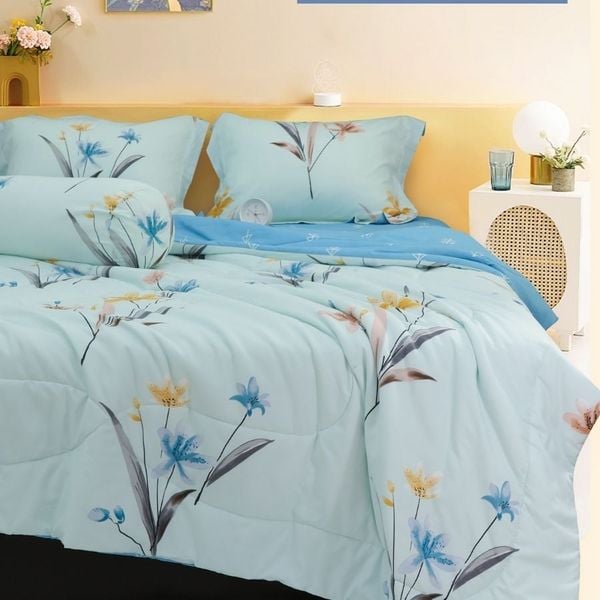ST200052 - Bộ chăn ga gối cotton nhung STEFANI ST200052