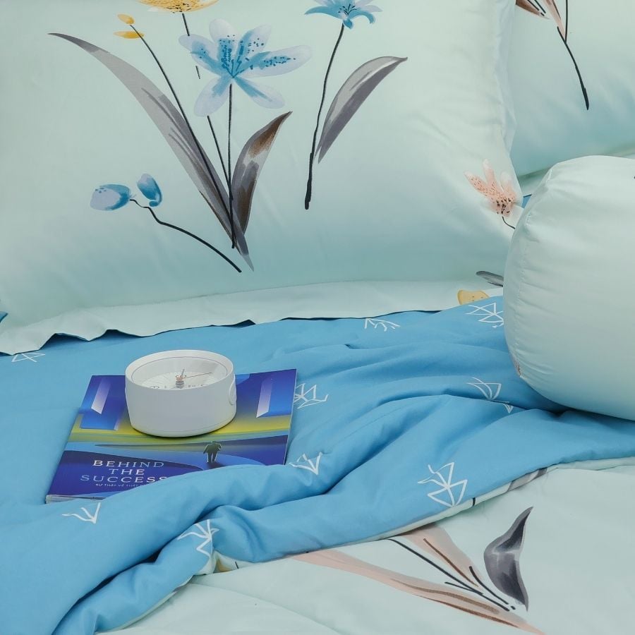 ST200052 - Bộ chăn ga gối Microfiber STEFANI