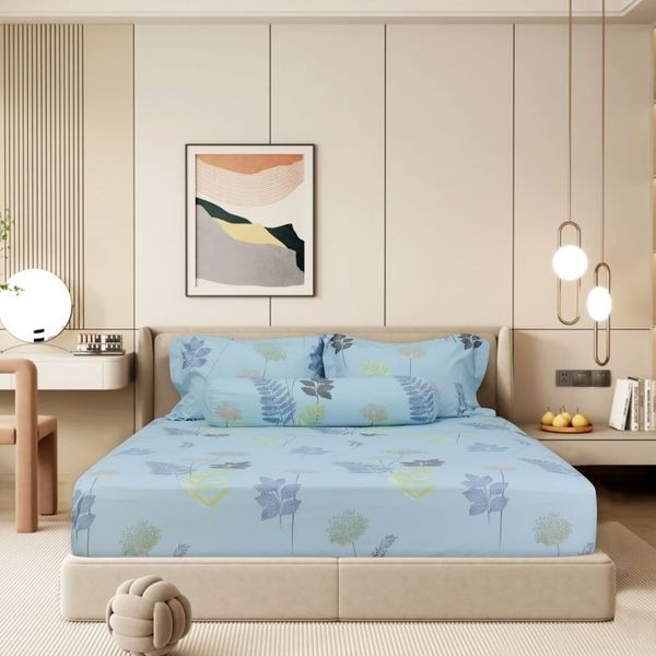 ST200051 - Bộ chăn ga gối cotton nhung STEFANI ST200051