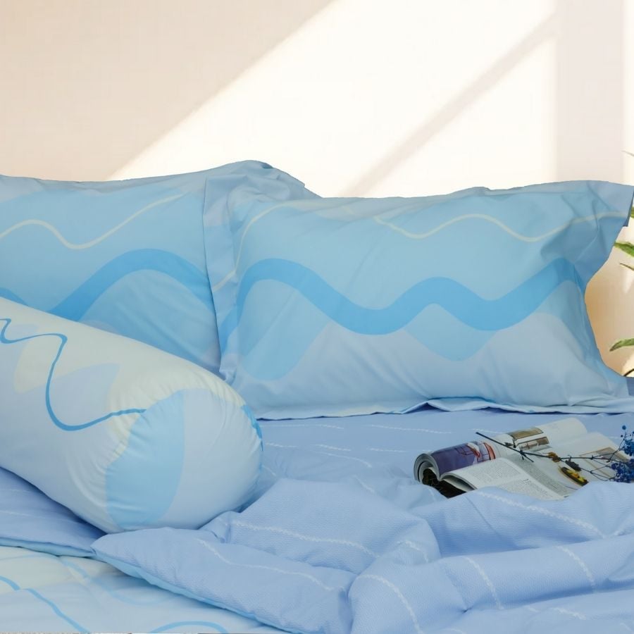 ST200054 - Bộ chăn ga gối Microfiber STEFANI
