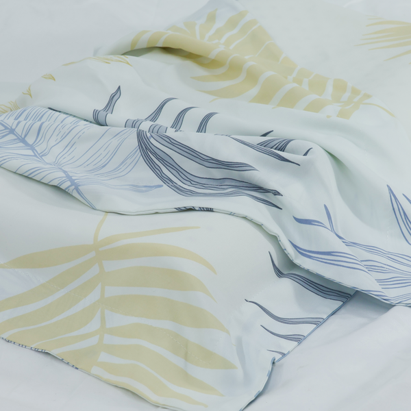 Vỏ áo gối lượn sóng tencel cho gối cao su thiên nhiên 50x30x7/9cm màu TC9009