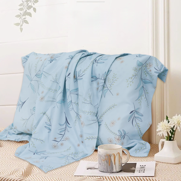 Vỏ áo gối lượn sóng tencel cho gối cao su thiên nhiên 50x30x7/9cm màu TC9015