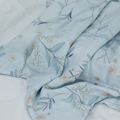Vỏ áo gối lượn sóng tencel cho gối cao su thiên nhiên 50x30x7/9cm màu TC9015
