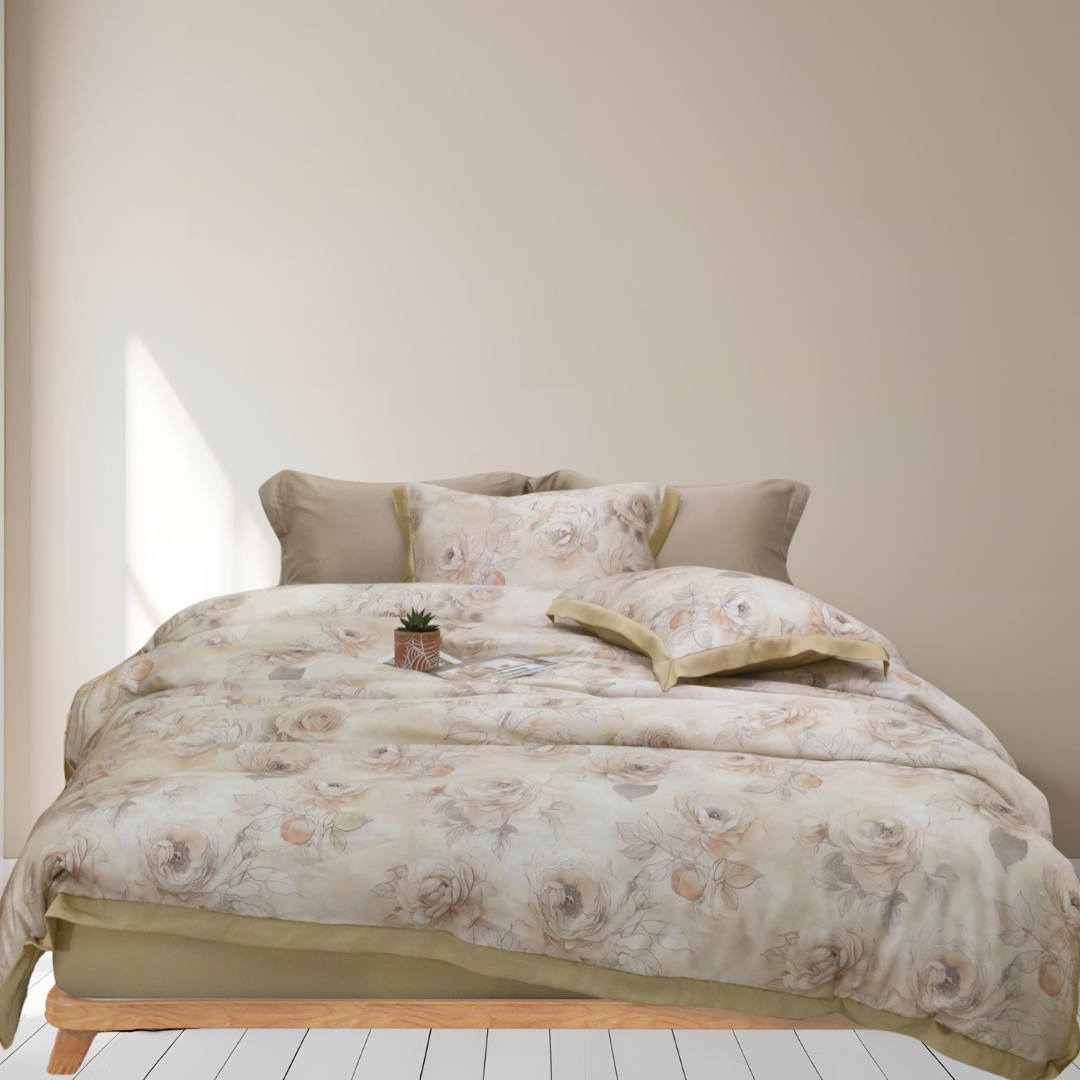 NP8909 - Bộ chăn ga gối Tencel NIN Pristine NP8909