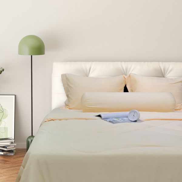 C190708 - Bộ chăn ga gối Microfiber NIN CLASSIC C190708 be nhạt Ivory