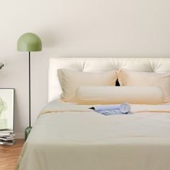 C190708 - Bộ chăn ga gối Microfiber NIN CLASSIC C190708 be nhạt Ivory