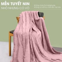 Mền Tuyết NIN - Violet Spring Light