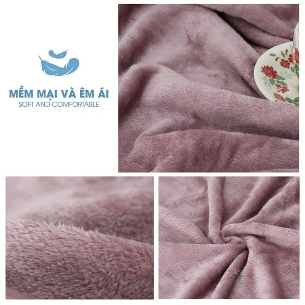 Mền Tuyết NIN - Violet Spring Light