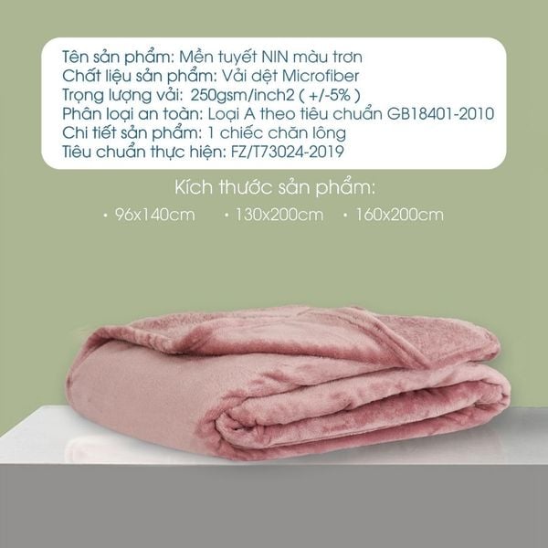 Mền Tuyết NIN - Violet Spring Light