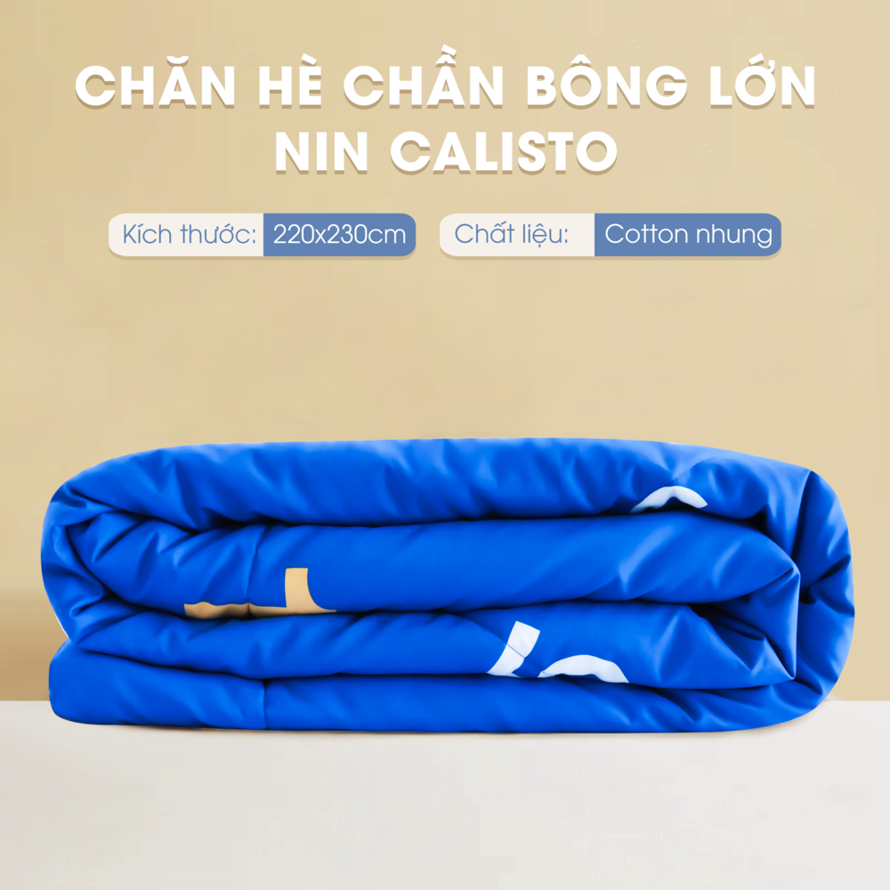 Chăn bông CT220026 - Mền cotton chần bông Calisto CT220026 mịn màng