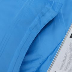 C190715 - Bộ chăn ga gối Microfiber NIN CLASSIC Xanh Cobalt