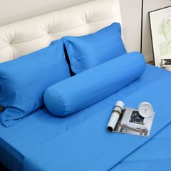 C190715 - Bộ chăn ga gối Microfiber NIN CLASSIC Xanh Cobalt