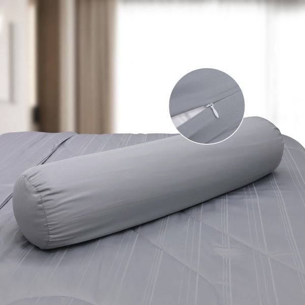 C190709 - Bộ chăn ga gối cotton nhung NIN CLASSIC C190709 xám nhạt Cool grey