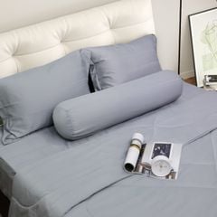 C190709 - Bộ chăn ga gối cotton nhung NIN CLASSIC C190709 xám nhạt Cool grey
