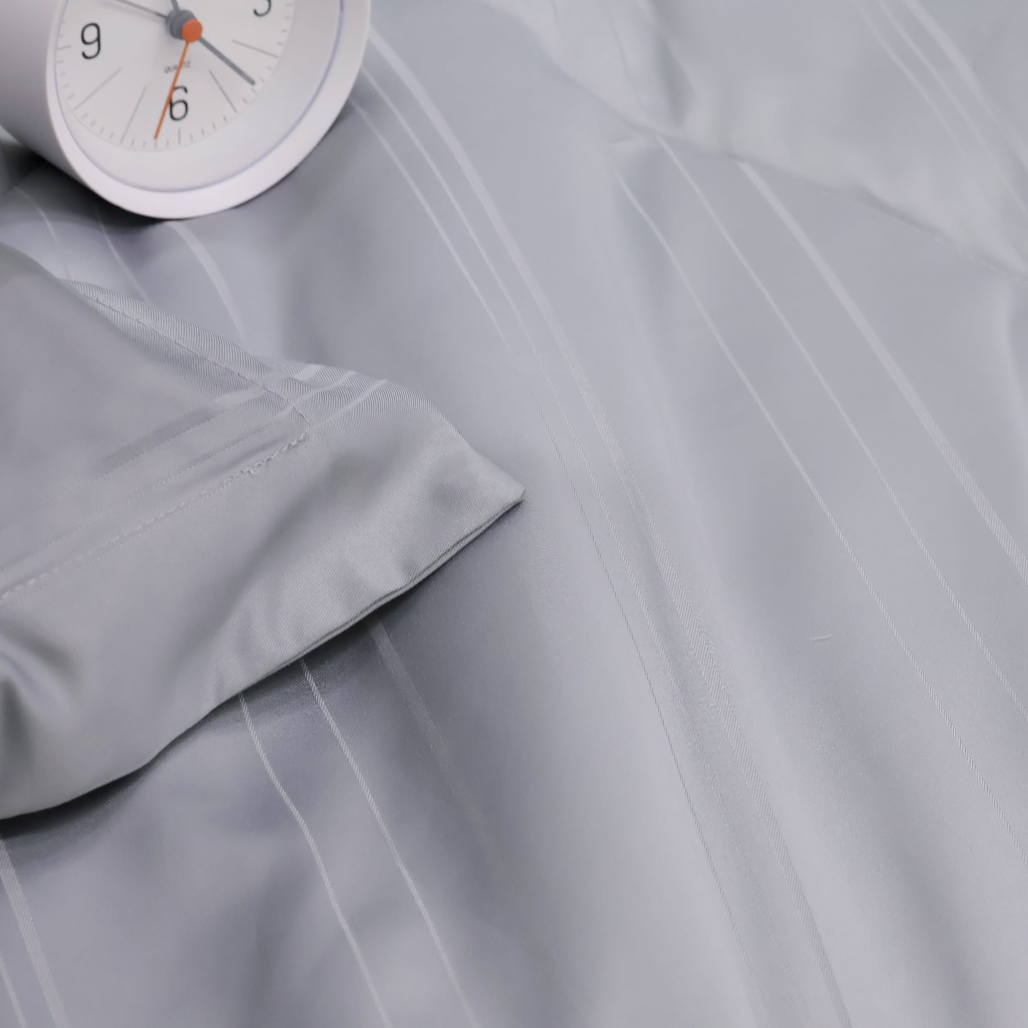 C190709 - Bộ chăn ga gối Microfiber NIN CLASSIC  xám nhạt Cool grey