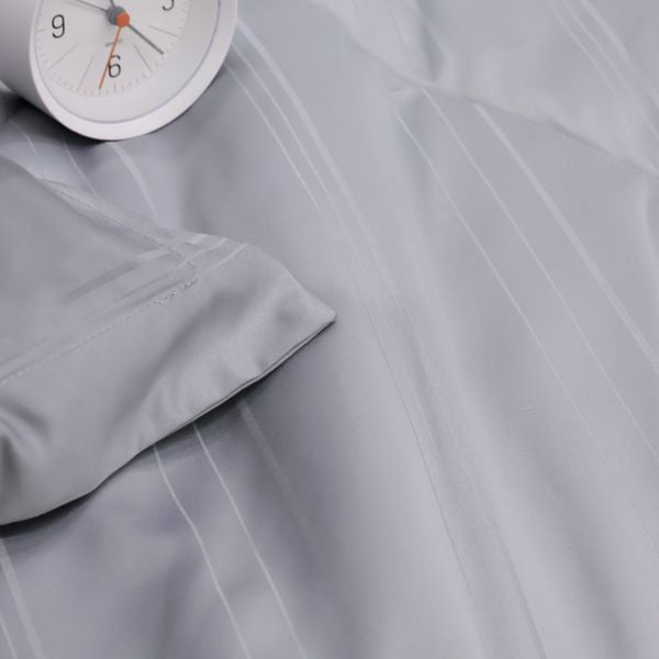 C190709 - Bộ chăn ga gối cotton nhung NIN CLASSIC C190709 xám nhạt Cool grey