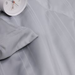 C190709 - Bộ chăn ga gối cotton nhung NIN CLASSIC C190709 xám nhạt Cool grey