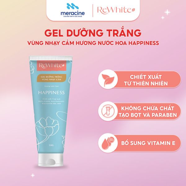  Rewhitez Gel dưỡng trắng vùng nhạy cảm hương nước hoa Happiness 