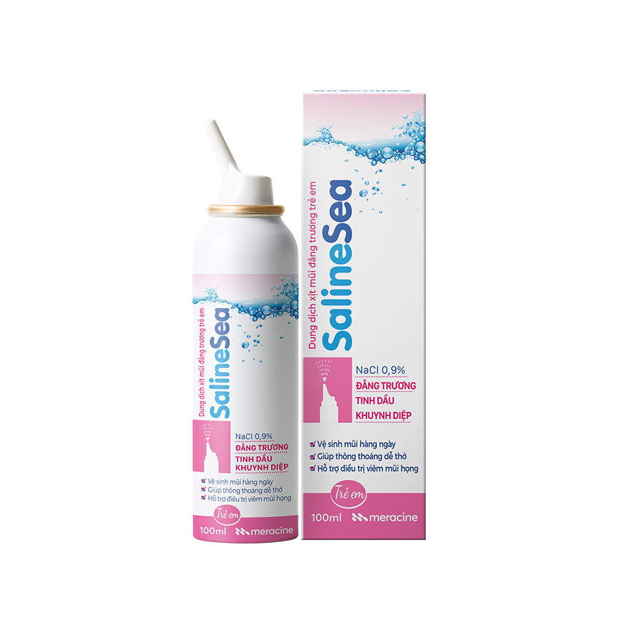 Dung dịch xịt mũi đẳng trương dành cho trẻ em SalineSea Chai 100ml