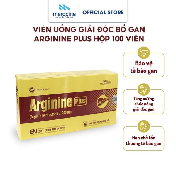  Thực phẩm bảo vệ sức khoẻ Arginine Plus - Hộp 100 viên 