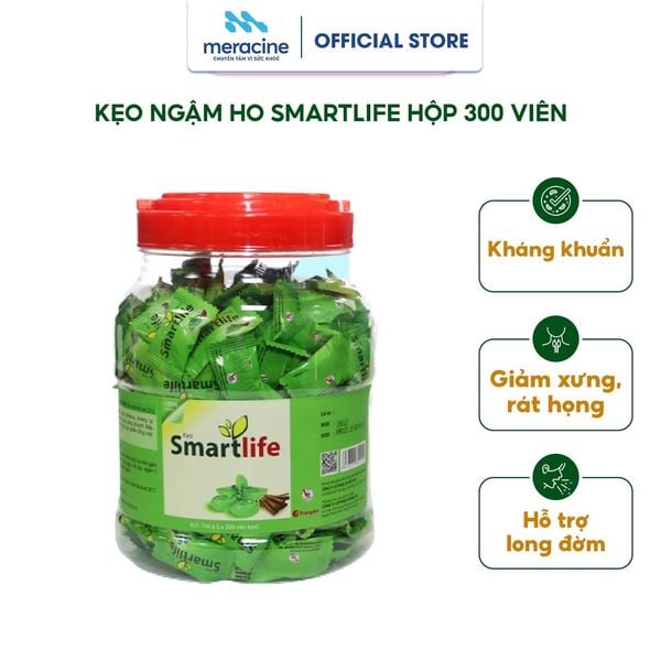  Thực phẩm bảo vệ sức khỏe Kẹo ngậm Smartlife, hộp 300 viên 