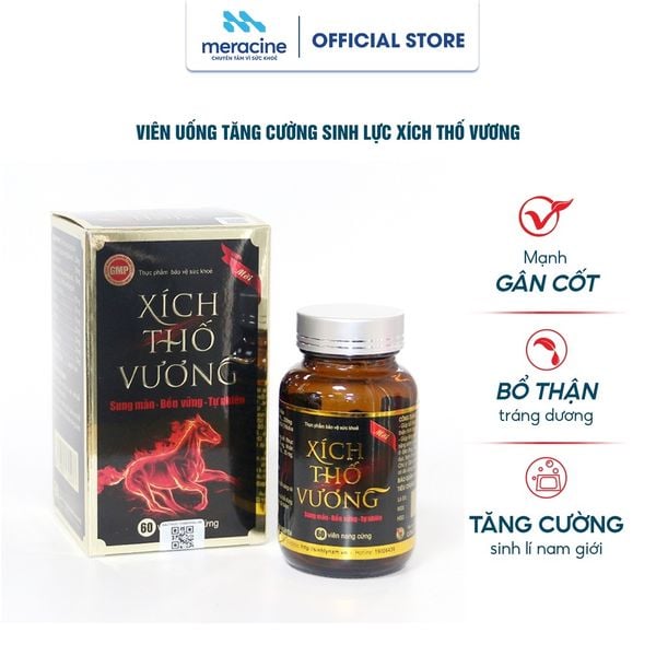  Thực phẩm bảo vệ sức khỏe Xích thố vương ( Lọ 60 viên) 