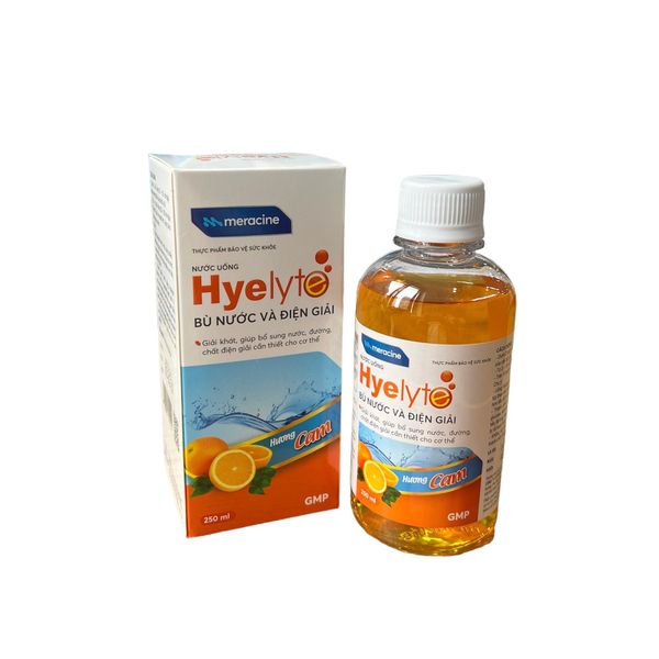  Bộ 5 chai Thực phẩm bảo vệ sức khỏe Hyelyte hương Cam, chai 250ml 