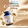 Viên uống Meracine L-Cystine 500mg giúp sáng da, hỗ trợ giảm nám, giảm mụn, rụng tóc, giảm gãy móng (Lọ 60V))