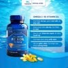 Viên Uống Dầu Cá Meracine Fish Oil 1000mg tăng cường thị lực, tốt cho não bộ (Hộp 90 viên)