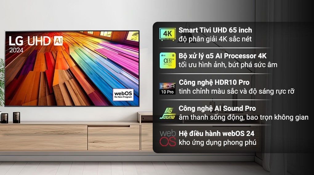 Smart Tivi LG 4K 75 inch 75UT8050PSB
