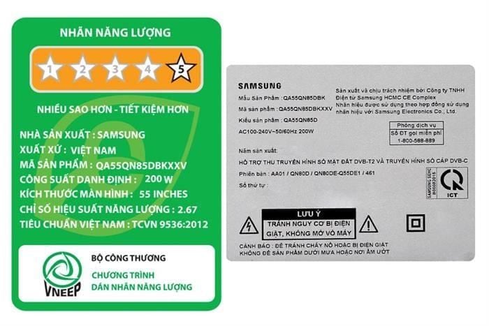Smart Tivi Neo QLED Samsung 4K 55 inch QA55QN85D