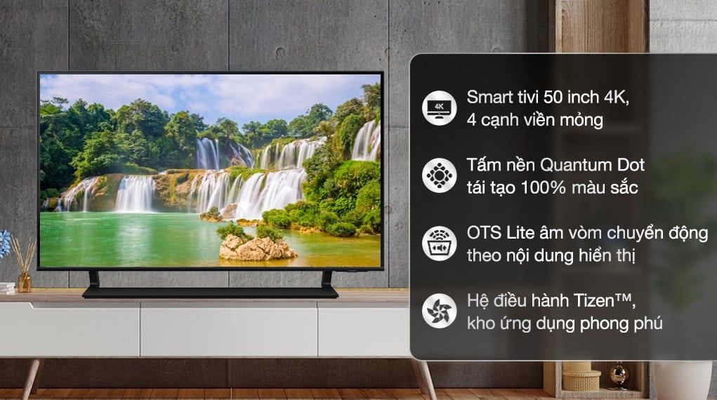 Smart Tivi QLED Samsung 4K 50 inch QA50Q60BAKXXV