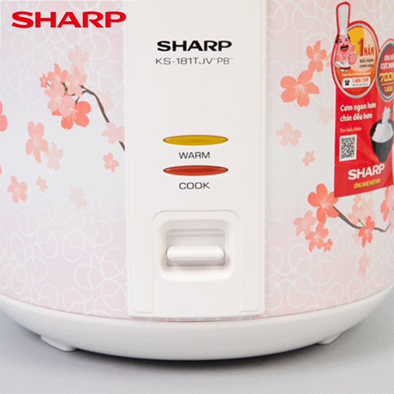 Nồi cơm điện Sharp 1.8L KS-181TJV "PB"