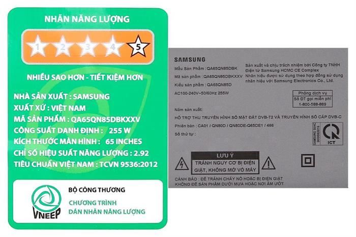 Smart Tivi Neo QLED Samsung 4K 65 inch QA65QN85D