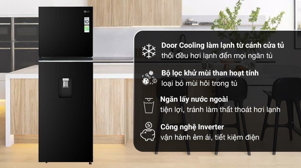 Tủ lạnh LG Inverter 334 lít GN-D332BL