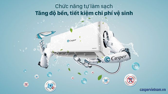 ĐIỀU HÒA CASPER 1 CHIỀU INVERTER 18000BTU TC-18IS36