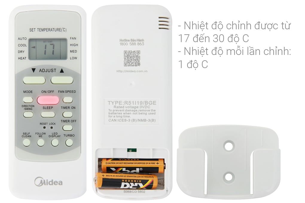 Máy lạnh Midea 1 HP MSAFB-10CRN8