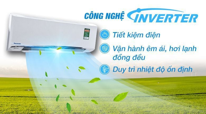 Điều hòa Panasonic 12000BTU 1 chiều inverter U12BKH-8