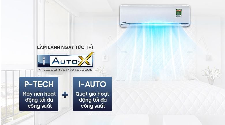 Điều hòa Panasonic 12000BTU 1 chiều inverter U12BKH-8