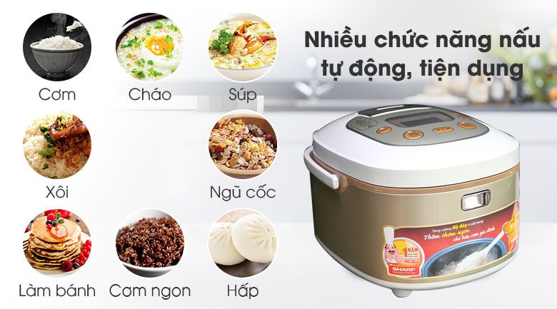 Nồi cơm điện tử Sharp 1.8 lít KS-TH18