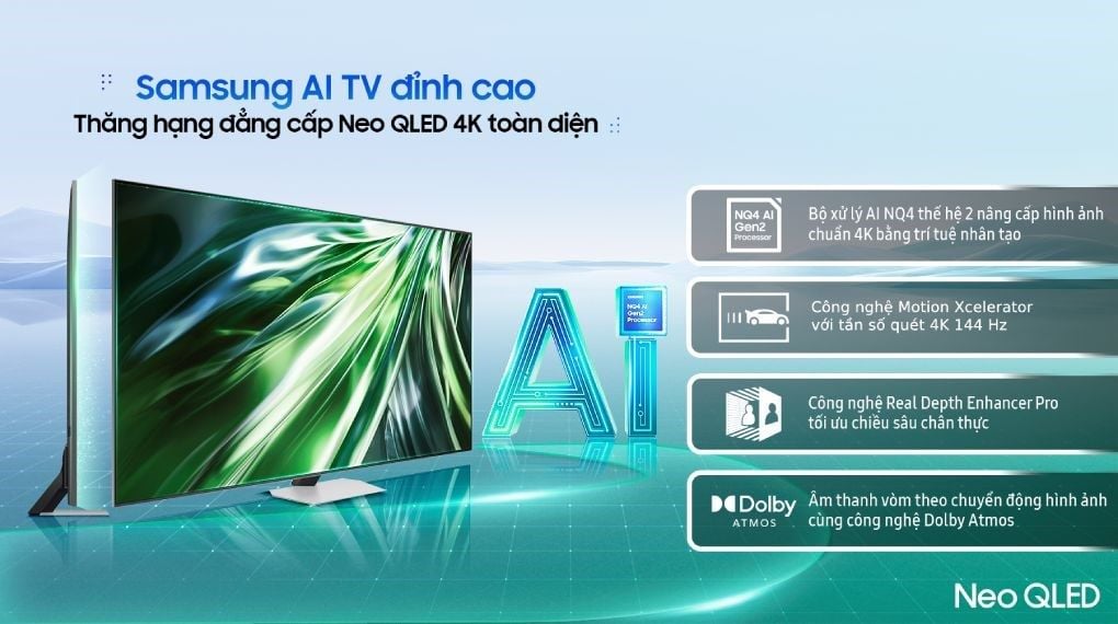 Smart Tivi Neo QLED Samsung 4K 75 inch QA75QN90D