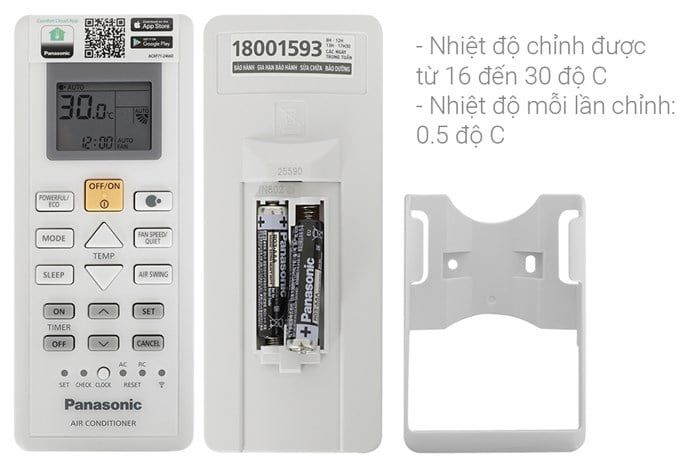 Điều hòa Panasonic 9000BTU 1 chiều inverter RU9AKH-8