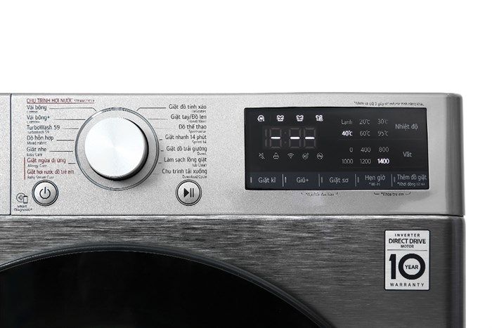 Máy giặt sấy LG AI DD Inverter giặt 10 kg - sấy 6 kg FV1410D4P
