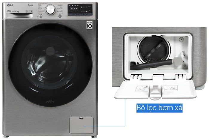 Máy giặt sấy LG AI DD Inverter giặt 10 kg - sấy 6 kg FV1410D4P