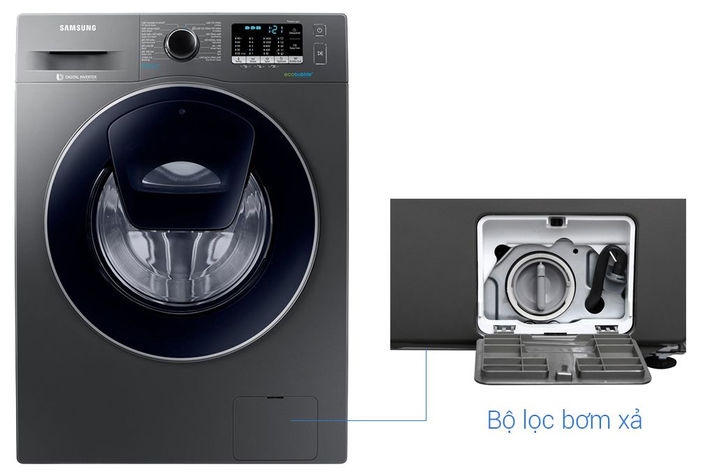 Máy giặt Samsung 9 Kg Addwash WW90K54E0UX/SV hơi nước