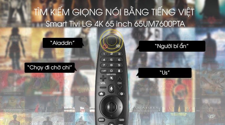 Smart Tivi LG 4K 65 inch 65UM7600PTA.ATV