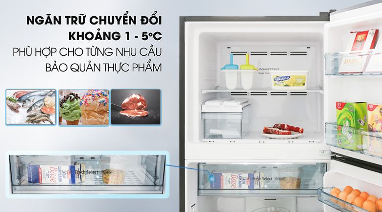 Tủ lạnh Hitachi Inverter 339 lít R-FG450PGV8