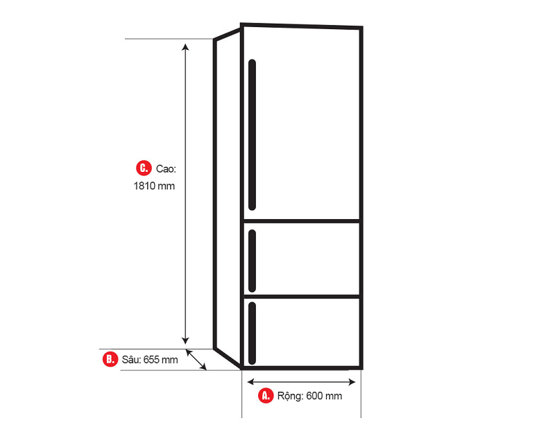 Tủ lạnh Hitachi inverter 375L R-SG38FPG