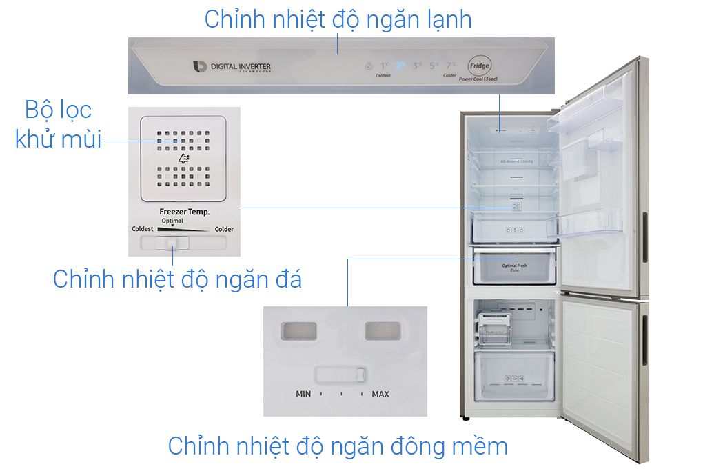 Tủ lạnh Samsung Inverter 307 lít RB30N4170S8